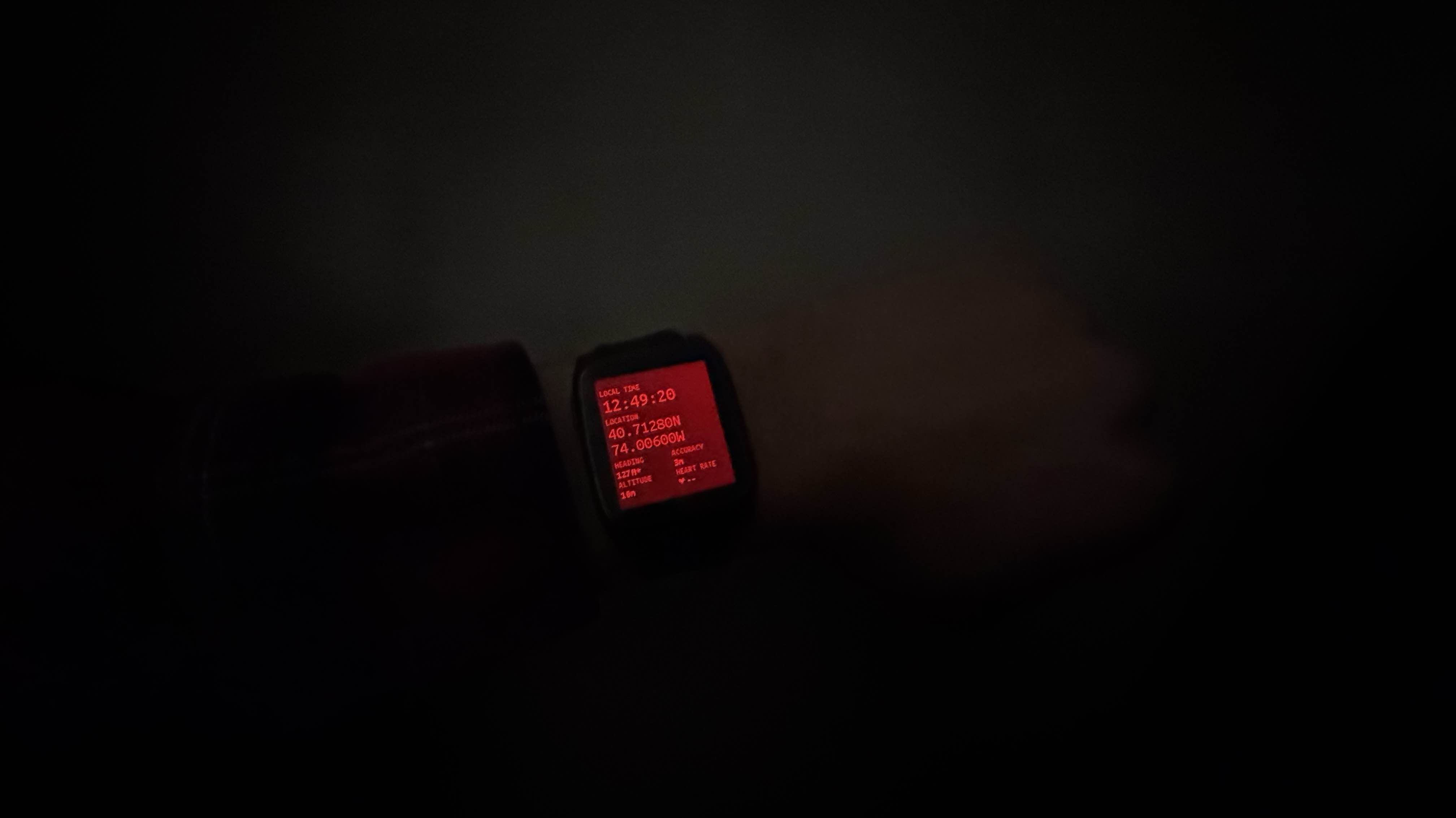 on my wrist